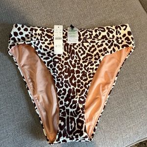 JCREW high waisted bikini bottoms